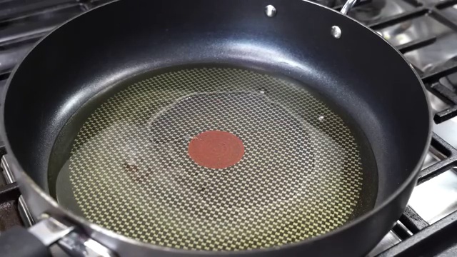 Finely chopped onions added to the skillet with the toasted golden garlic