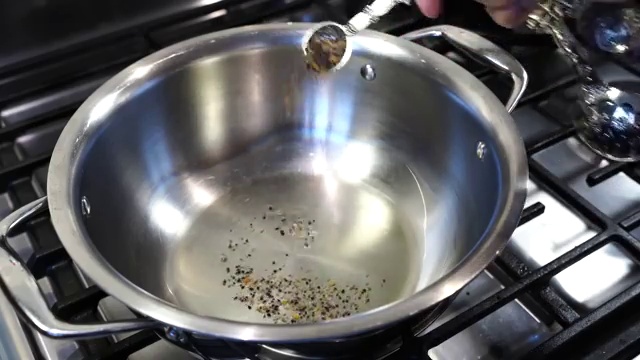 Crispy browned caramelized onions removed from the pan and reserved for garnish