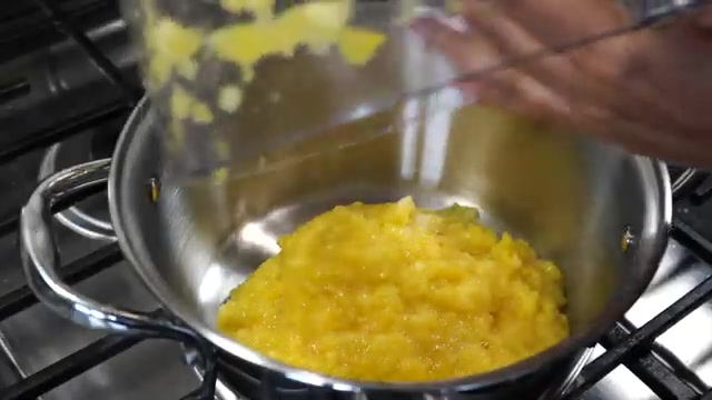 Pineapple finely chopped into small pieces while retaining its natural texture