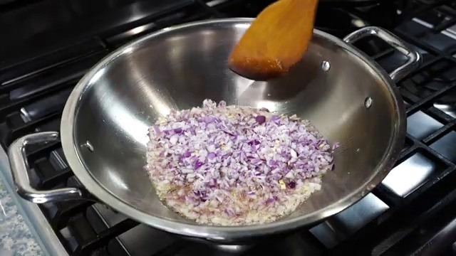 Velvety smooth yogurt spice mixture prepared and ready to add to the chicken keema