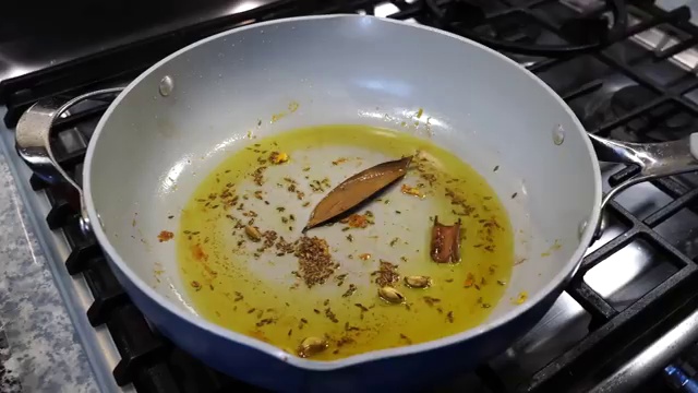 Spiced onion masala simmering down into a rich, thick, fragrant curry paste